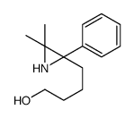 4-(3,3-dimethyl-2-phenylaziridin-2-yl)butan-1-ol结构式