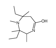 2,7-diethyl-1,2,3,7-tetramethyl-1,4-diazepan-5-one结构式