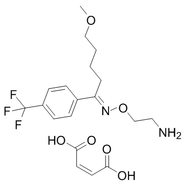 马来酸氟伏沙明结构式