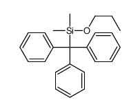dimethyl-propoxy-tritylsilane Structure