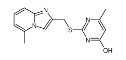 6-methyl-2-[(5-methylimidazo[1,2-a]pyridin-2-yl)methylsulfanyl]-1H-pyrimidin-4-one结构式
