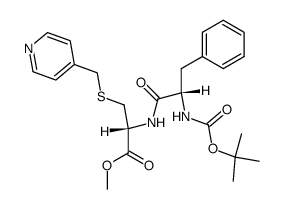 Boc-Phe-Cys(-S-4-picolyl)-O-Me结构式