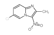 3-chloro-8-methyl-9-nitro-1,7-diazabicyclo[4.3.0]nona-2,4,6,8-tetraene structure