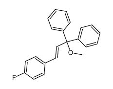 1-Fluoro-4-((E)-3-methoxy-3,3-diphenyl-propenyl)-benzene结构式