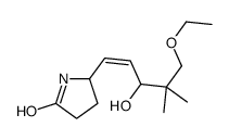 5-(5-ethoxy-3-hydroxy-4,4-dimethylpent-1-enyl)pyrrolidin-2-one Structure