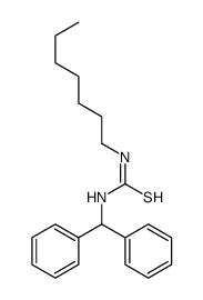 1-benzhydryl-3-heptylthiourea Structure