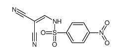 N-(2,2-dicyanoethenyl)-4-nitrobenzenesulfonamide结构式