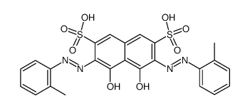 4,5-Dihydroxy-3,6-bis-(2-methylphenylazo)-2,7-naphthalindisulfonsaeure Structure