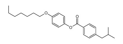 (4-heptoxyphenyl) 4-(2-methylpropyl)benzoate结构式