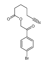 [2-(4-bromophenyl)-2-oxoethyl] 5-cyanopentanoate Structure