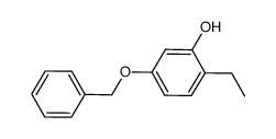 Phenol, 2-ethyl-5-(phenylmethoxy)- (9CI) structure