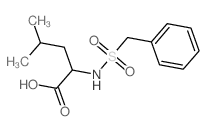 2-(benzylsulfonylamino)-4-methyl-pentanoic acid结构式