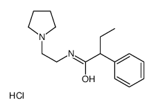 2-phenyl-N-(2-pyrrolidin-1-ylethyl)butanamide,hydrochloride Structure