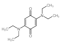 2,5-Cyclohexadiene-1,4-dione,2,5-bis(diethylamino)-结构式