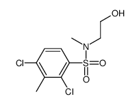 2,4-dichloro-N-(2-hydroxyethyl)-N,3-dimethylbenzenesulfonamide Structure