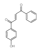 2-Butene-1,4-dione,1-(p-hydroxyphenyl)-4-phenyl- (8CI)结构式