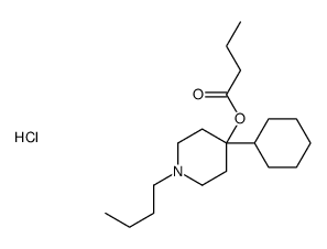 (1-butyl-4-cyclohexylpiperidin-4-yl) butanoate,hydrochloride结构式