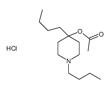 (1,4-dibutylpiperidin-4-yl) acetate,hydrochloride结构式