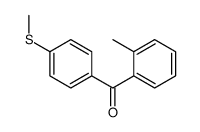 (2-methylphenyl)-(4-methylsulfanylphenyl)methanone结构式