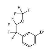 1-bromo-3-[1,1,2,2-tetrafluoro-2-(trifluoromethoxy)ethyl]benzene结构式
