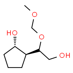 Cyclopentaneethanol, 2-hydroxy--ba--(methoxymethoxy)-, (1S,2S)- (9CI) Structure