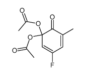 3-Fluoro-5-methyl-6-oxo-2,4-cyclohexadienylidenediacetate结构式