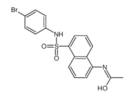N-[5-[(4-bromophenyl)sulfamoyl]naphthalen-1-yl]acetamide结构式