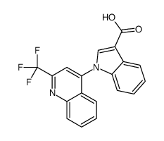 1-[2-(trifluoromethyl)quinolin-4-yl]indole-3-carboxylic acid Structure