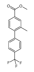 2-methyl-4'-trifluoromethyl-biphenyl-4-carboxylic acid methyl ester结构式