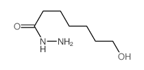 Heptanoic acid,7-hydroxy-, hydrazide Structure