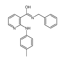 N-benzyl-2-(4-methylanilino)pyridine-3-carboxamide结构式