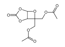 [7-(acetyloxymethyl)-3-oxo-2,4,6-trioxabicyclo[3.2.0]heptan-7-yl]methyl acetate结构式