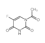 Uracil, 1-acetyl-5-fluoro- structure
