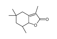 (7R,7aR)-3,5,5,7-tetramethyl-4,6,7,7a-tetrahydro-1-benzofuran-2-one Structure