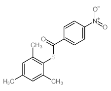 (4-nitrophenyl)-(2,4,6-trimethylphenyl)sulfanyl-methanone structure