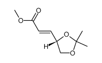 methyl (S)-4,5-dihydroxy-4,5-O-isopropylidene-2-pentenoate Structure