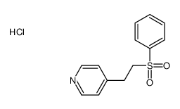 4-[2-(benzenesulfonyl)ethyl]pyridine,hydrochloride结构式