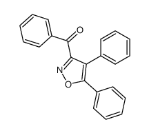 3-benzoyl-4,5-diphenylisoxazole结构式