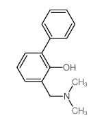 2-(dimethylaminomethyl)-6-phenyl-phenol结构式