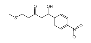 1-(4'-nitrophenyl)-1-hydroxy-5-methylsulfanyl-3-pentanone结构式
