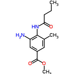 3-甲基-4-丁酰氨基-5-氨基苯甲酸甲酯图片