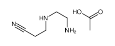 Propanenitrile, 3-[(2-aminoethyl)amino]-, homopolymer, acetate结构式