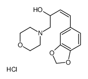 (E)-4-(1,3-benzodioxol-5-yl)-1-morpholin-4-ylbut-3-en-2-ol,hydrochloride Structure