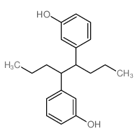 3-[5-(3-hydroxyphenyl)octan-4-yl]phenol Structure