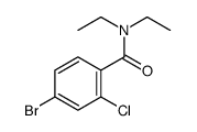 N,N-Diethyl 4-bromo-2-chlorobenzamide Structure