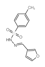 Benzenesulfonic acid,4-methyl-, 2-(3-furanylmethylene)hydrazide Structure