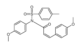 N,3-bis(4-methoxyphenyl)-N-(4-methylphenyl)sulfonylprop-2-enamide Structure
