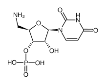 5'-amino-5'-deoxyuridine 3'-phosphate Structure