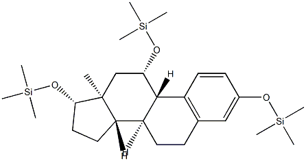 3,11β,17β-Tris(trimethylsiloxy)-1,3,5(10)-estratriene结构式
