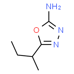 1,3,4-Oxadiazol-2-amine,5-(1-methylpropyl)-(9CI) Structure